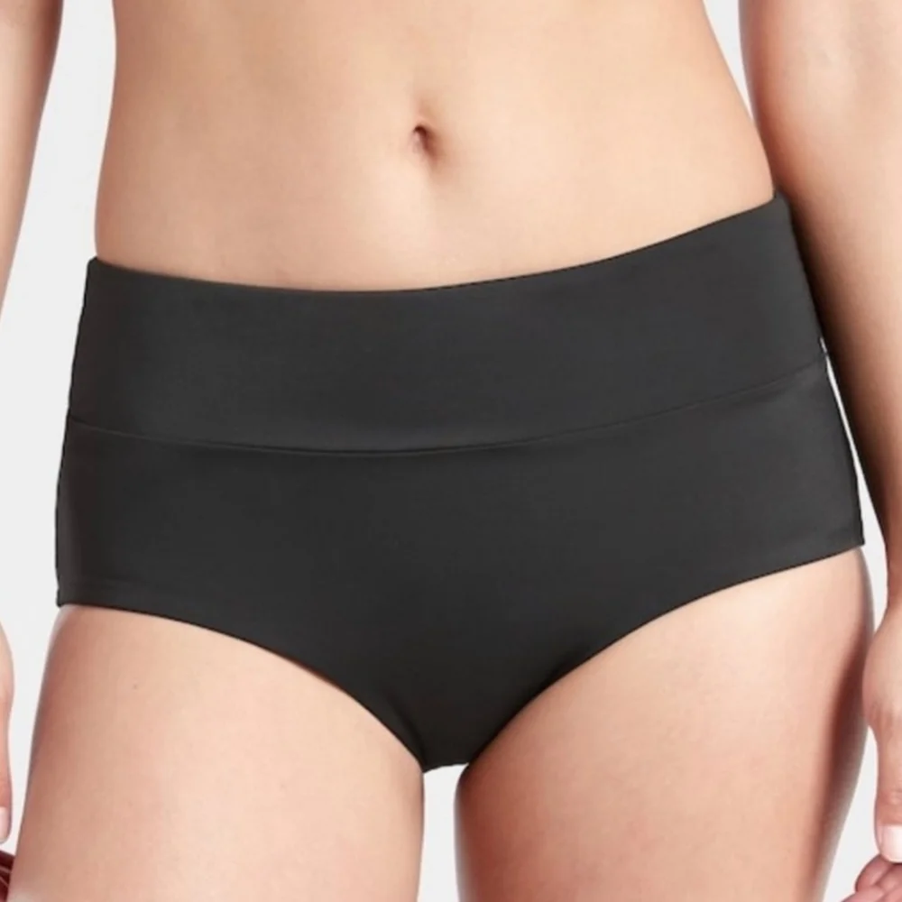 Athleta Swim Boyshorts Black Size Medium NEW MSRP $49 SU017